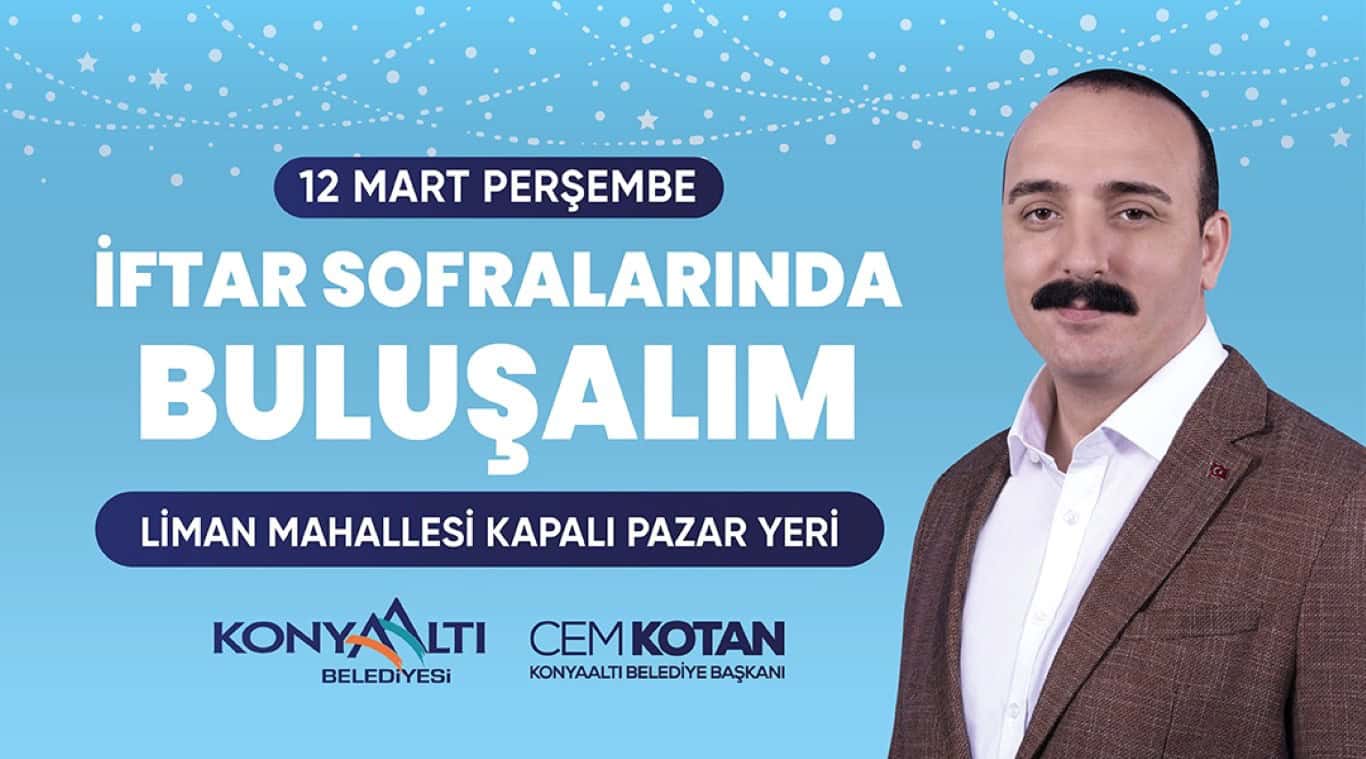 Konyaaltı Belediyesi, Liman Mahallesi’nde Ramazan iftarı düzenleyecek