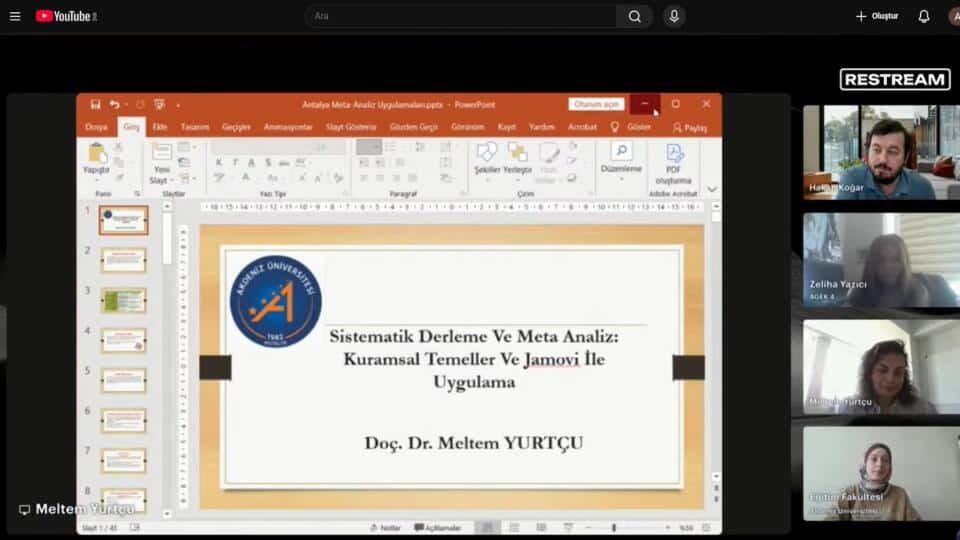 Akdeniz Üniversitesi Eğitim Fakültesi'nde AGEK Altıncı Oturumu Çevrim İçi Olarak Gerçekleşti