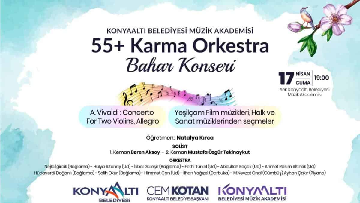 Konyaaltı Belediyesi Müzik Akademisi’nde İki Özel Konser Vatandaşlarla Buluşacak