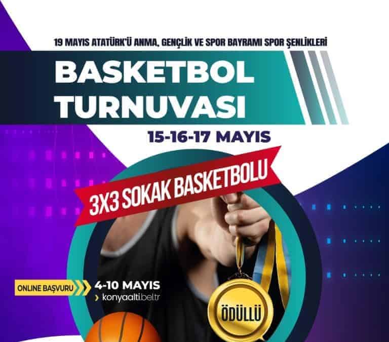 Konyaaltı Belediyesi 19 Mayıs’a özel 3x3 Streetball Turnuvası düzenliyor